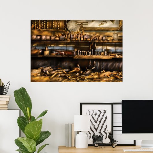 Houtwerker - Planes & Augers Poster (Thuiskantoor)