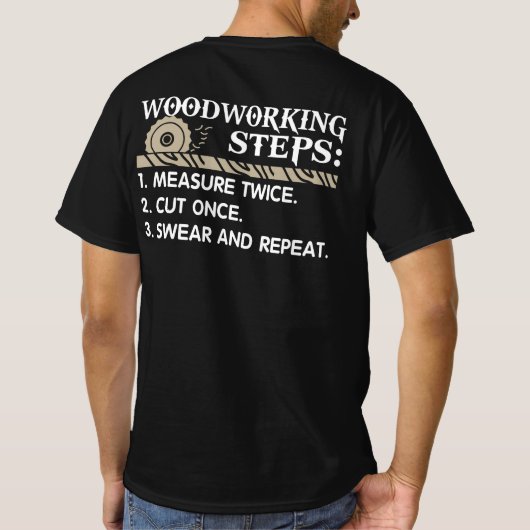 Houtwerktrappen T-shirt (Achterkant)