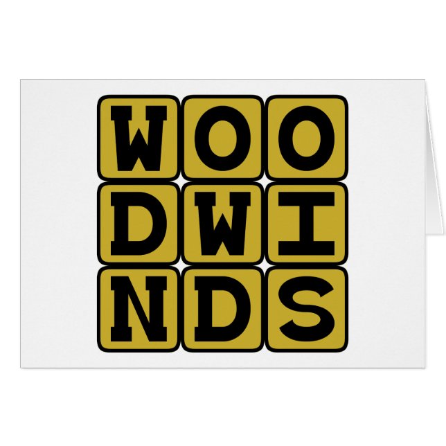 Houtwinden, muziekinstrumenten (Voorkant Horizontaal)