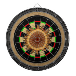 Houtwist met houtkorrel Doeldartboard Dartbord
