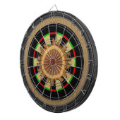 Houtwist met houtkorrel Doeldartboard Dartbord (Voorkant Rechts)