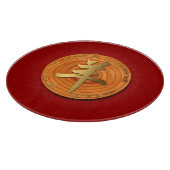 Houtwit Ram Chinese jaar dierentuin R2 snijraad Snijplank (Hoek)