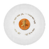 Houtwit Ram Chinese jaar dierentuin R3 snijraad Snijplank (Voorkant)