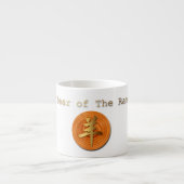 Houtwit Ram Chinese Year Zodiac Espresso Mok (Voorkant)