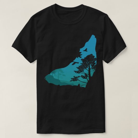 Houtwolf 1 t-shirt (Design voorkant)
