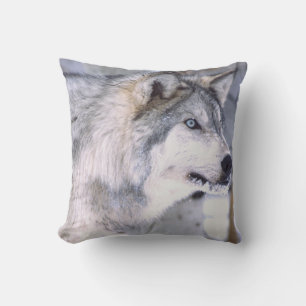 Houtwolf, Canis lupus, Film Dier Utah) Kussen