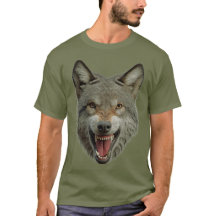 Houtwolf groot gezicht