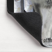 Houtwolf, sneeuw en bomen muismat (Hoek)