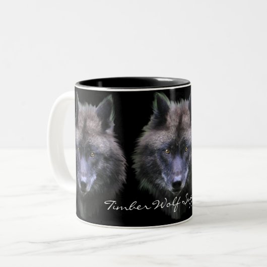 HOUTWOLF SUPPORTER Wildlife Gift Mok (Voorkant links)