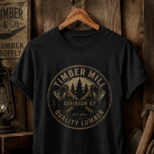 Houtzagerij Divisie 07   Kwaliteit Hout Erfgoed T-shirt