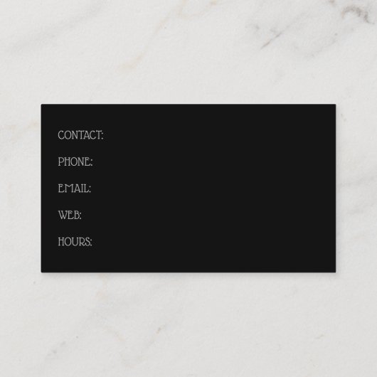 houtzagerij industriële houtbewerking visitekaartje (Achterkant)