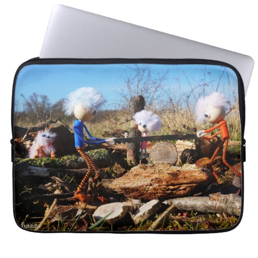 Houtzagerij van de Fubby's. Laptop Sleeve (Voorkant)
