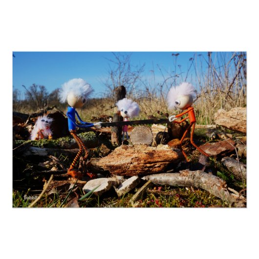 Houtzagerij van de Fubby's. Perfect Poster (Voorkant)