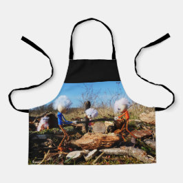 Houtzagerij van de Fubby's. Schort