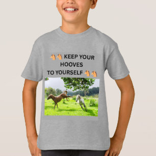 🐴🐴 HOUW JE HOEVEN BIJ JE ZELF 🐴🐴 T-SHIRT