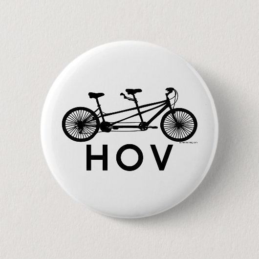 HOV Tandem Bicycle Ronde Button 5,7 Cm (Voorkant)