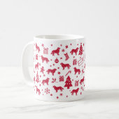 Hovawart Christmas Design Koffiemok (Voorkant links)