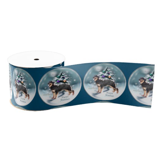 Hovawart Christmas Grosgrain Lint (Spoel)