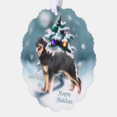 Hovawart Christmas Ornament Kaart (Links)