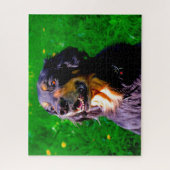 Hovawart hond. legpuzzel (Verticaal)