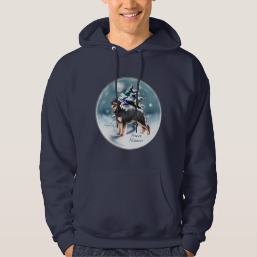 Hovawart kerstcadeautjes hoodie (Voorkant)