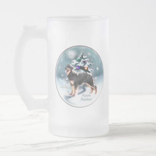 Hovawart kerstcadeautjes matglas bierpul (Links)