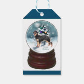 Hovawart Lovers Kerstmis Cadeaulabel (Achterkant)