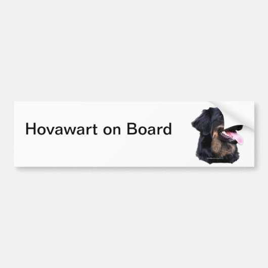 hovawart noublond bumpersticker (Voorkant)