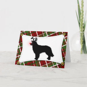 Hovawart Reindeer-kerstkaart Feestdagen Kaart