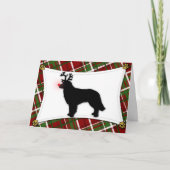 Hovawart Rendier Christmas Kaart (Voorkant)