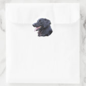 Hovawart Zwart Ronde Sticker (Tas)