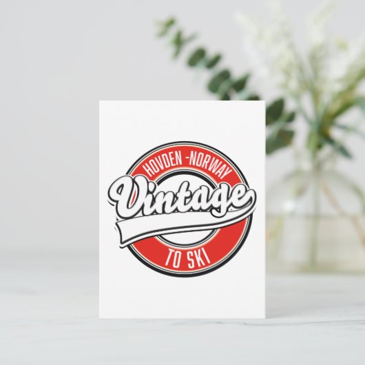 hovden noorwegen logo briefkaart (Staand voorkant)