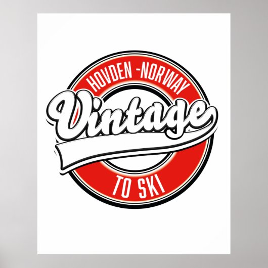 hovden noorwegen logo poster (Voorkant)