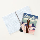 Hovden Noorwegen Ski reisposter. Notitieboek (Binnen)