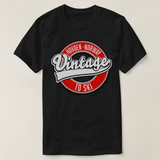 Hovden Noorwegen Ski T-shirt (Design voorkant)