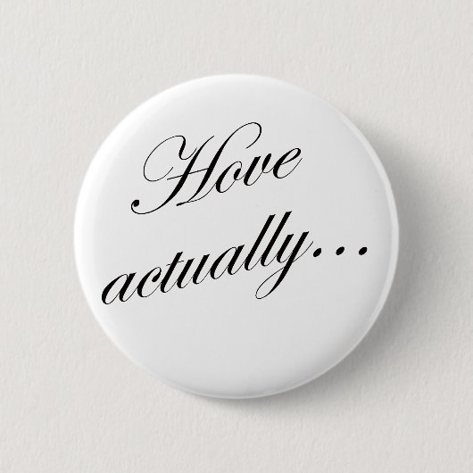 Hove actually... ronde button 5,7 cm (Voorkant)