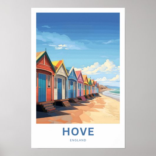 Hove England Reisprint Poster (Voorkant)