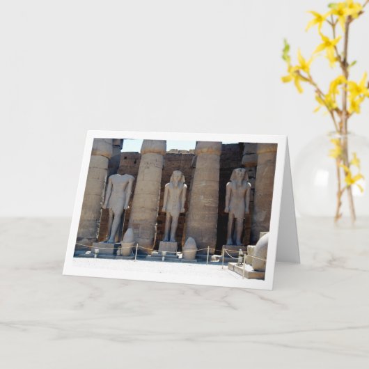 Hoven van Ramesses II in Luxor Temple Kaart (Gele Bloem)