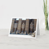 Hoven van Ramesses II in Luxor Temple Kaart (Voorkant)