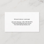 hovenier | landschapstools visitekaartje (Achterkant)