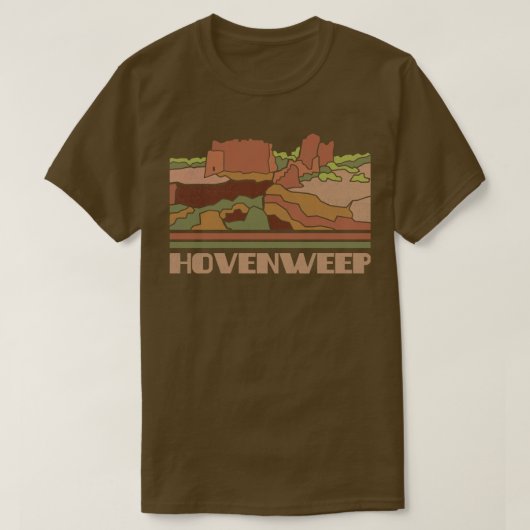 Hovenweep Nationaal Monument Natuur Liefhebber Vin T-shirt (Design voorkant)