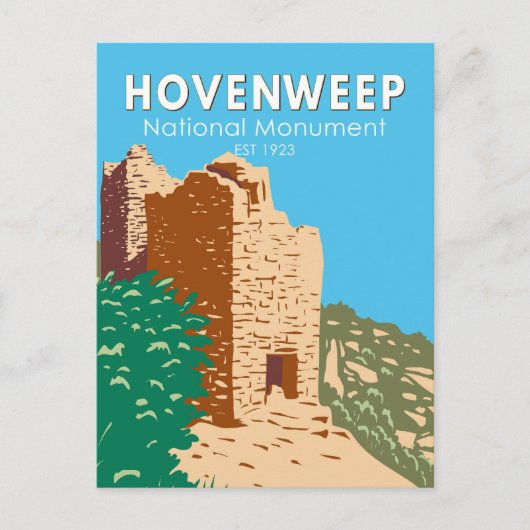 Hovenweep National Monument  Briefkaart (Voorkant)