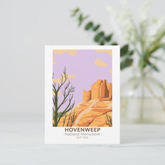 Hovenweep National Monument Cutkeel Castle Briefkaart (Staand voorkant)