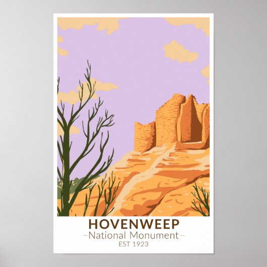 Hovenweep National Monument Cutkeel Castle Poster (Voorkant)