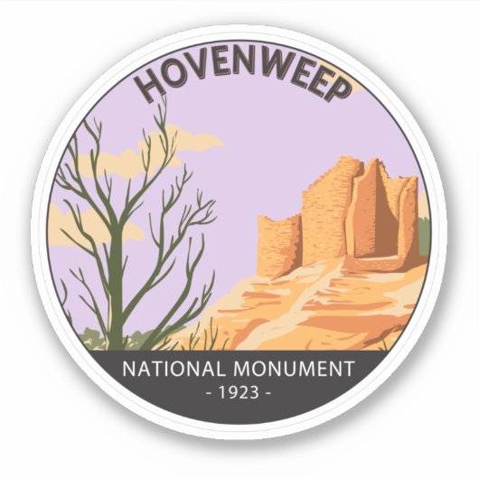 Hovenweep National Monument Cutkeel Castle Sticker (Voorkant)