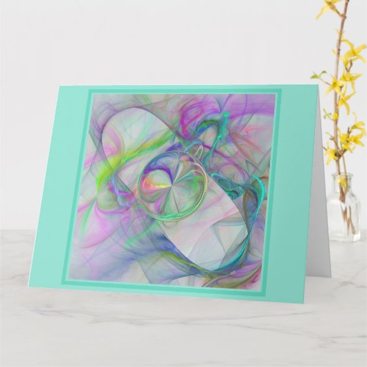 Hover Board Verjaardag Kaart - All Occasion Kaart (Gele Bloem)