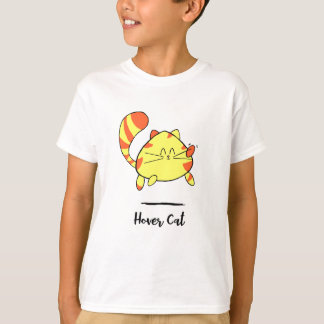 Hover Cat Fun Cartoon Cat Shirt voor kinderen