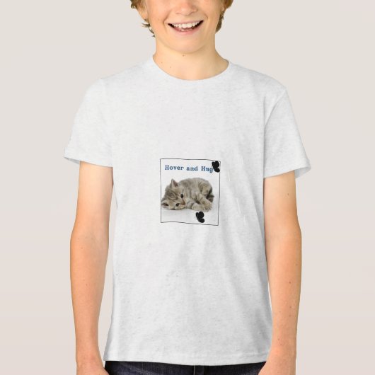 Hover en knuffel Tri-Blend shirt (Voorkant)