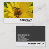 Hover Fly on the Yellow Chrysanthemum Visitekaartje (Voorkant / Achterkant)