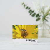 Hover Fly on the Yellow Chrysanthemum Visitekaartje (Staand voorkant)